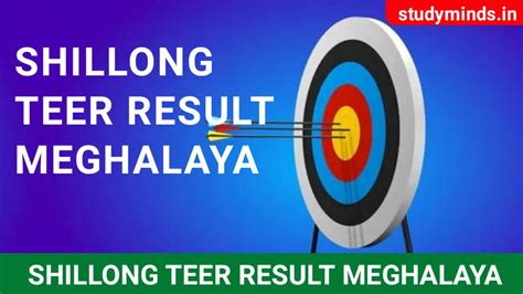 shillong teer result is updated on the result board time